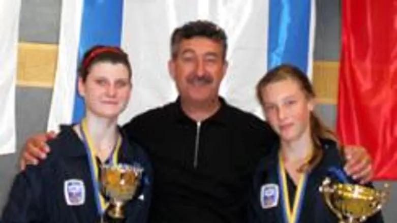 Dana Strelnikov and coach Friedman