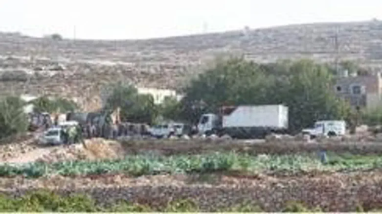 Terracing and pools near Kiryat Arba