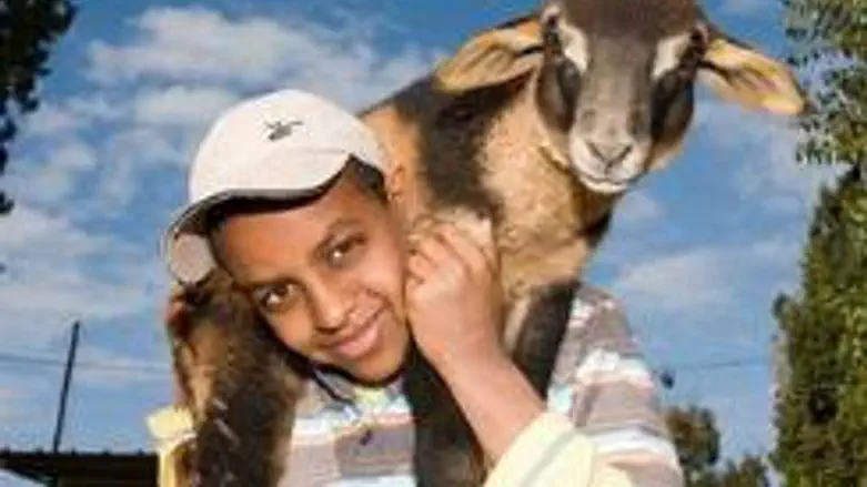 Village youth and goat - before it was stolen