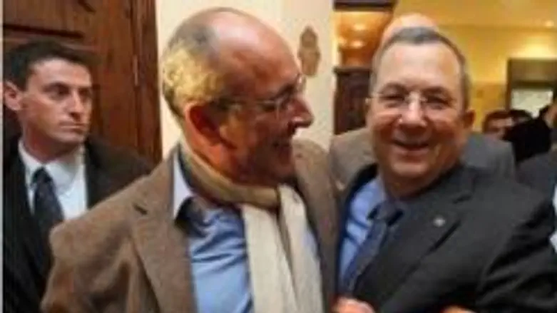 Ben-Simon with Ehud Barak