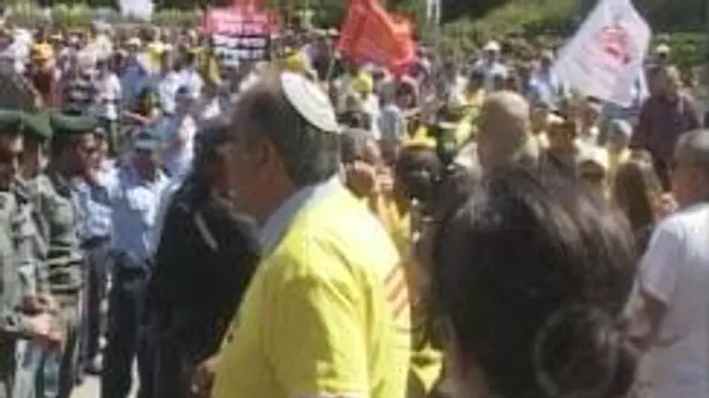 Mayors protest in Jerusalem
