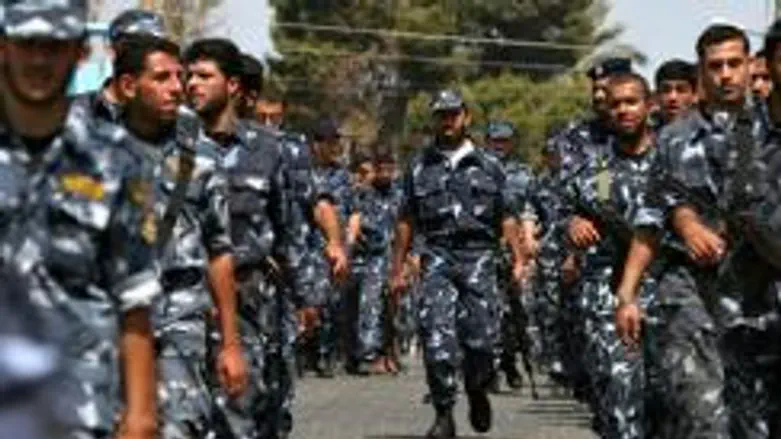 Hamas' army marching in Gaza
