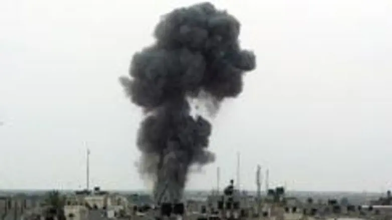 Air Force bombs terrorist vehicle