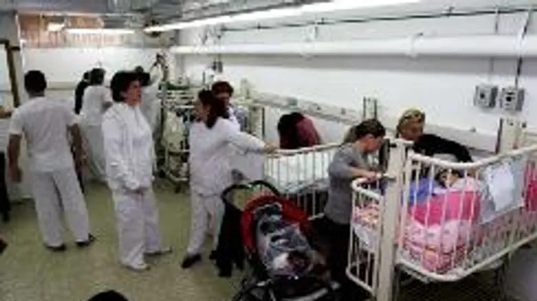 Rocket victims in Barzilai Hospital's shelter
