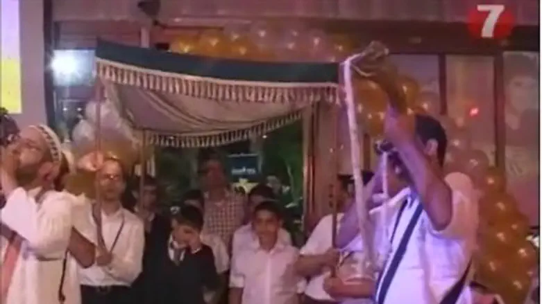 Orphan children celebrate