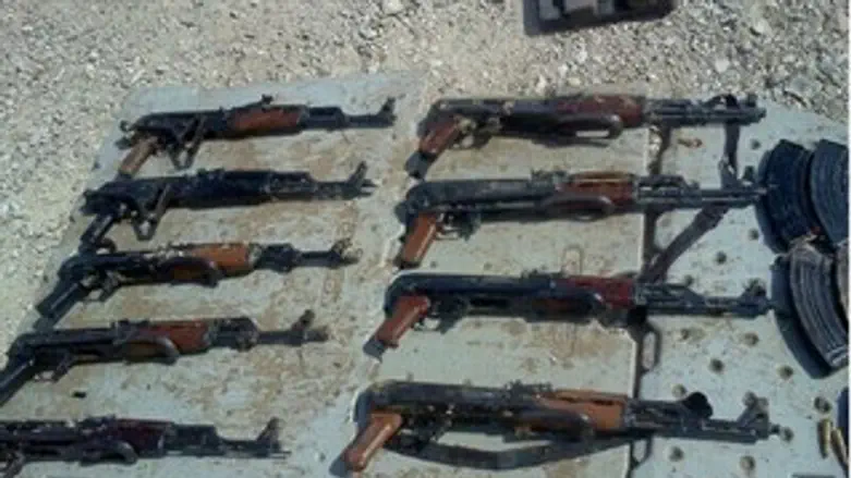 הנשק שנתפס הלילה. 