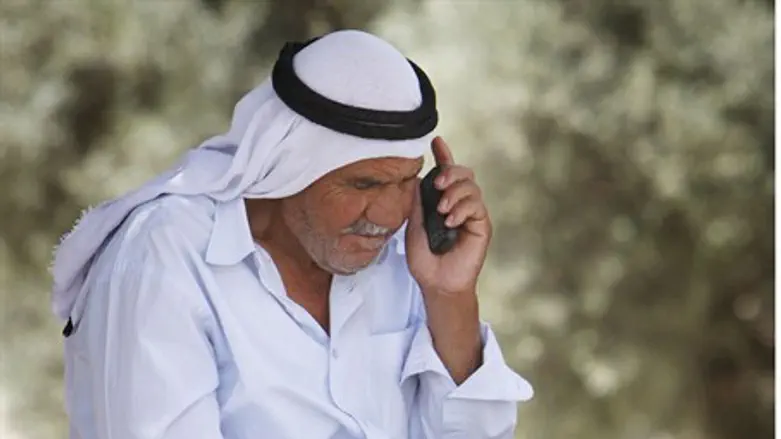 Cell phone user (illustration)