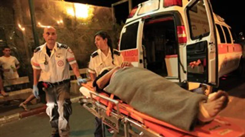 האשה שנפצעה הערב מטיל קסאם