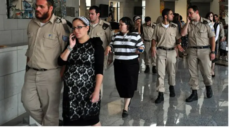 Hareidi soldiers celebrate Tu B'Av