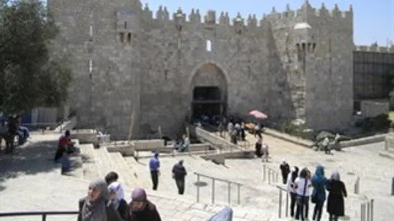 ה"כתר" של שער שכם בירושלים