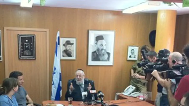 הפגישה היום עם הרב לאו