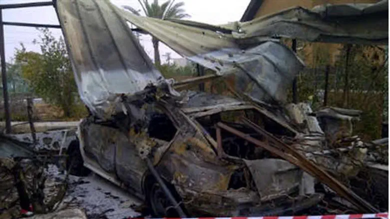 Grad Katyusha impact site, Beersheva