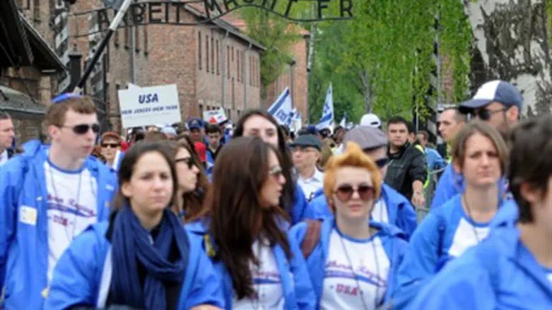 Israeli youth at Auschwitz