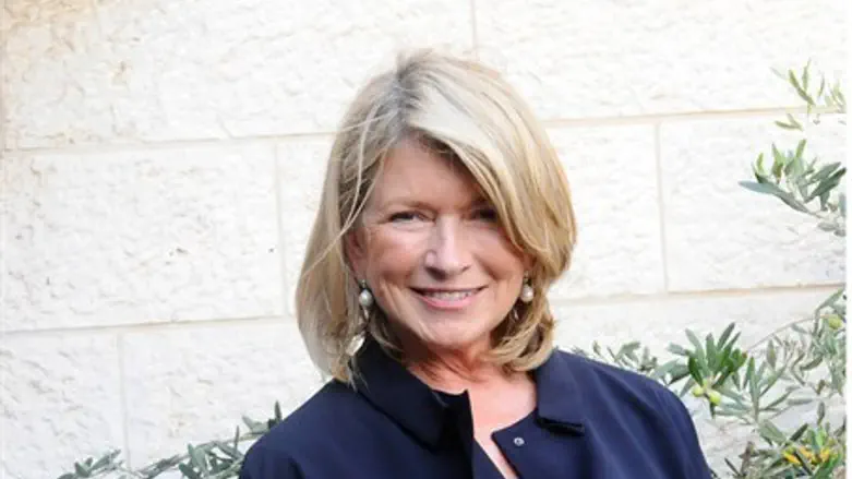 Martha Stewart upon her arrival in Israel