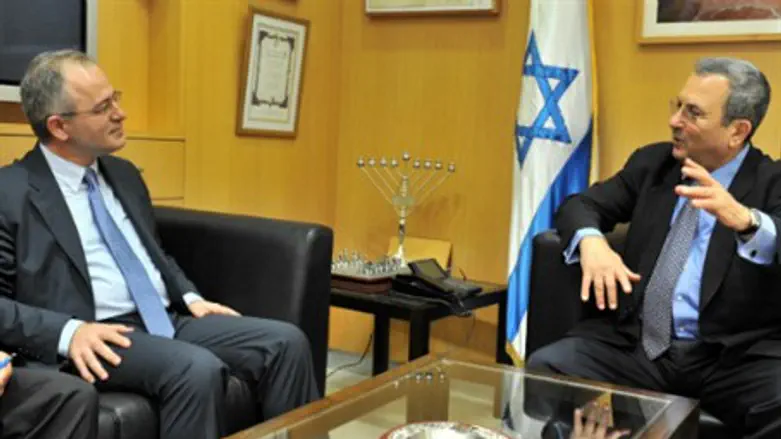  Beglitis at Barak's bureau.