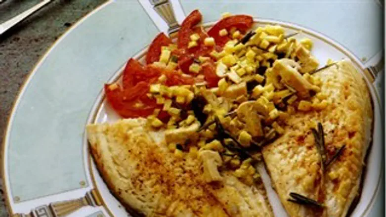 דג אמנון בפטריות