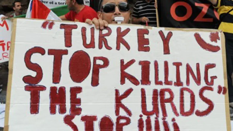 Anti-Turkey demonstration in Tel Aviv