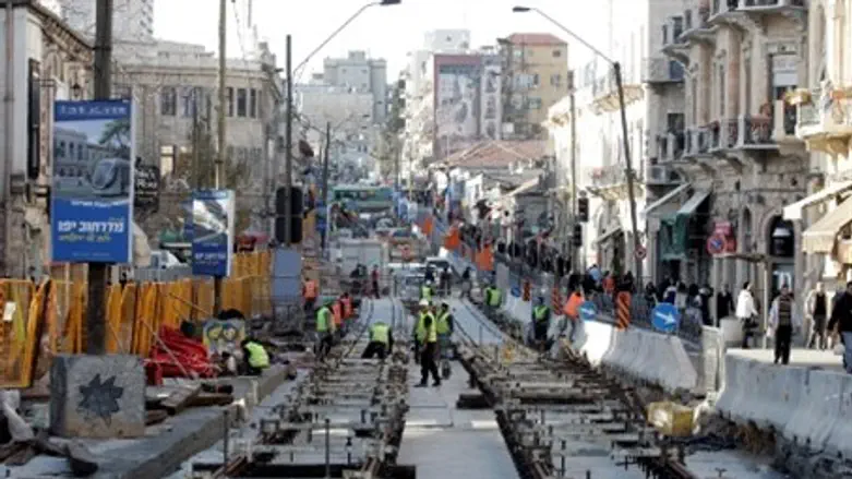 Traffic nightmare in Jerusalem