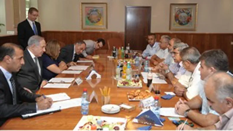 נתניהו וראשי הרשויות הערביות
