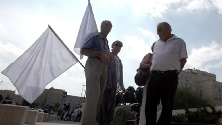 White Flag Protest Against Deal