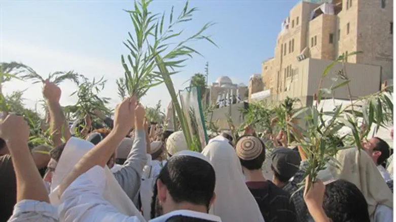 Hoshana Raba at the Western Wall