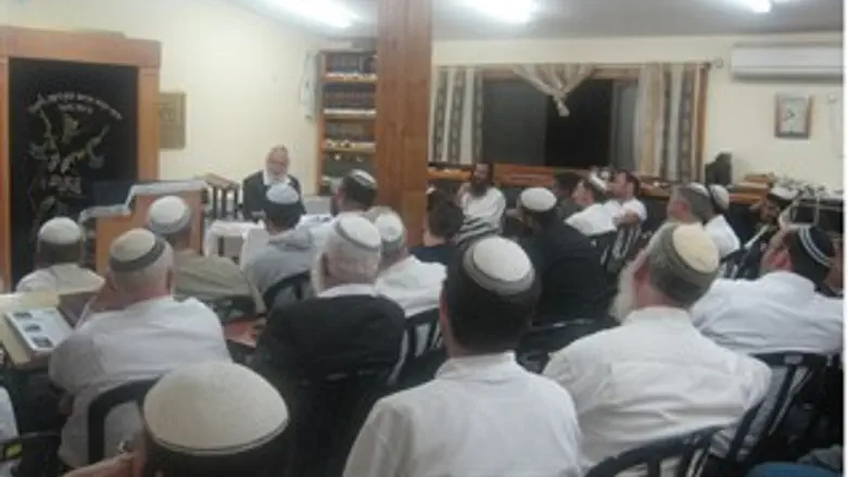 שיעורו של הרב יניב. אמש