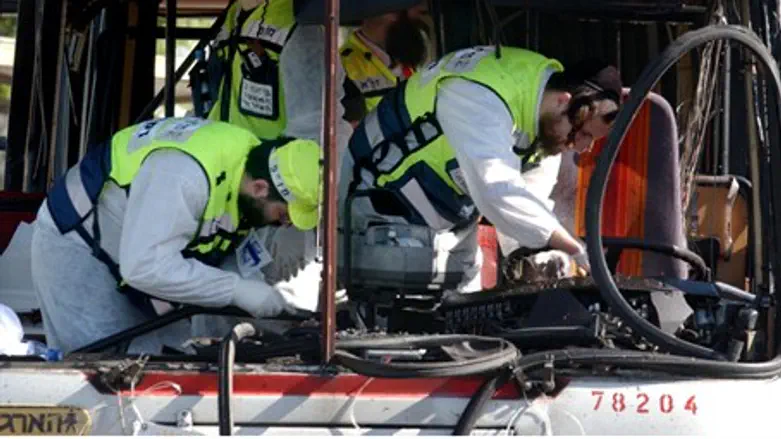 Terror attack on a bus, archive