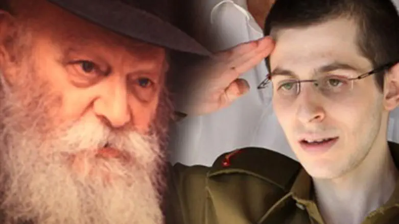 Montage: Lubavitch Rebbe / Gilad Shalit