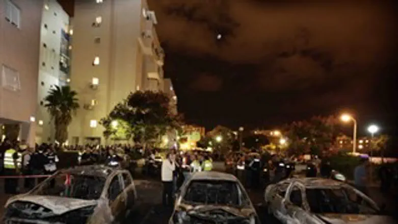 מקום פגיעת טיל הגראד באשדוד