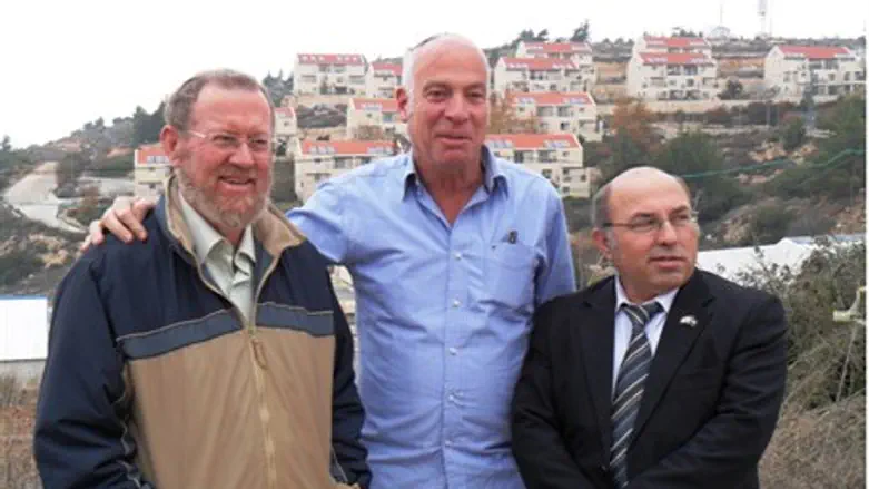 MK Michael (right) in Beit El