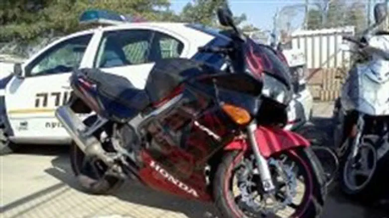 האופנוע שנתפס