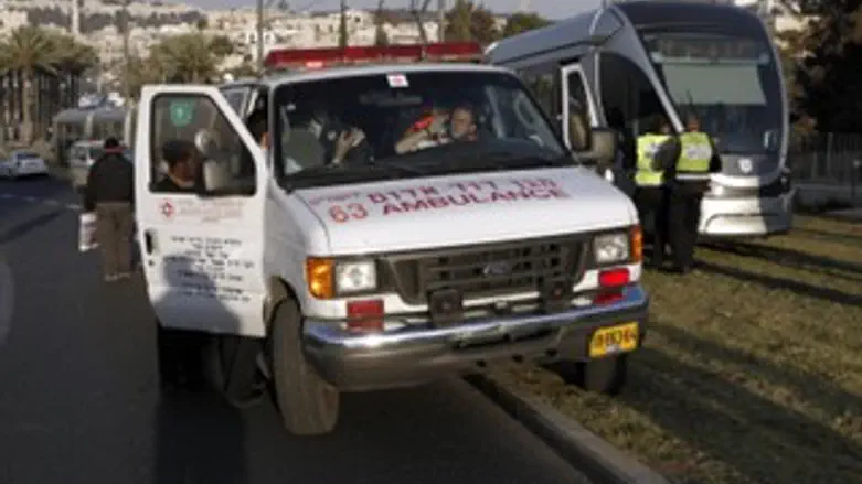 פצוע קשה מפגיעת הרכבת הקלה