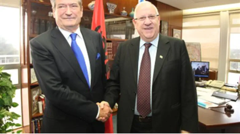 Albanian PM Berisha, Knesset Speaker MK Rivli