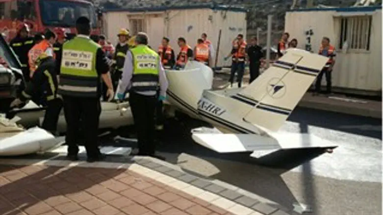 המטוס שהתרסק.