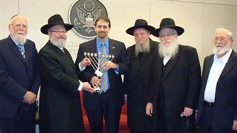 הרבנים עם שגריר ארה"ב