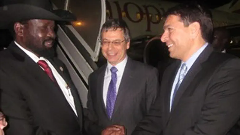 דנון ואיילון מקבלים את פני נשיא דרום סודן
