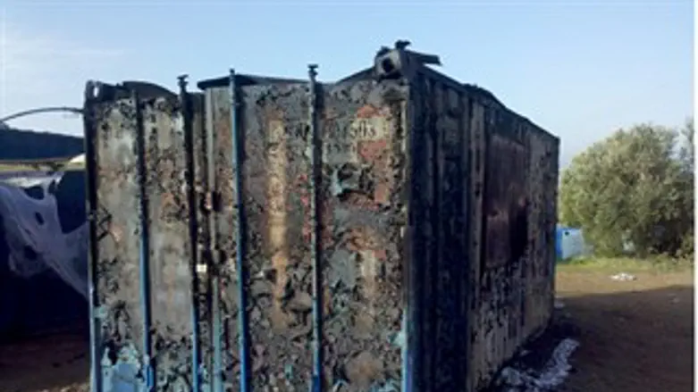 המכולה שהוצתה