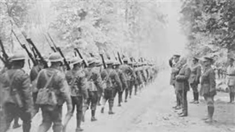 Infantry soldiers in World War I