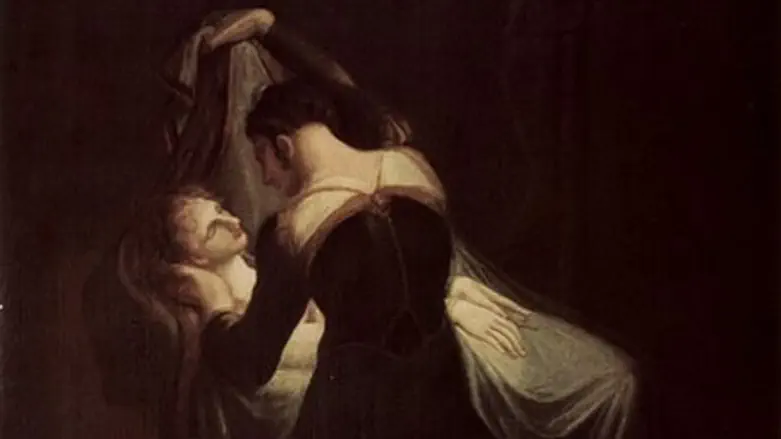 Juliet at Romeo's Deathbed