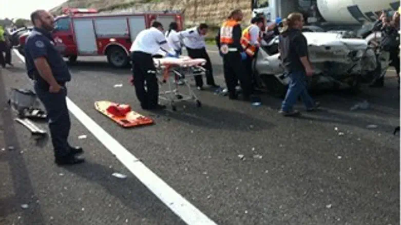 זירת התאונה