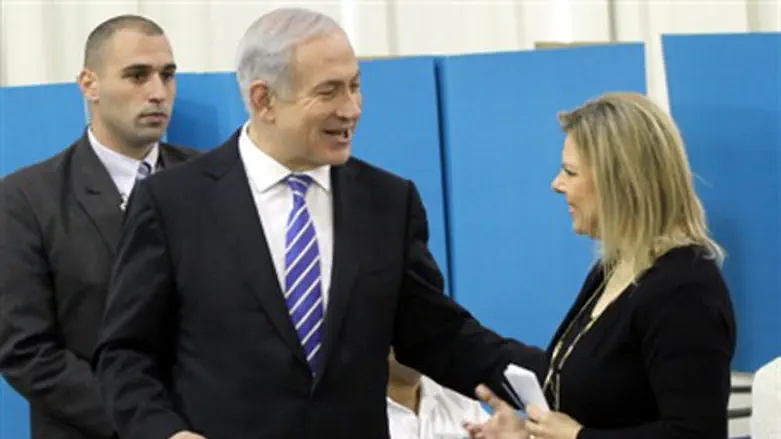 Netanyahu voting, 31.1.12