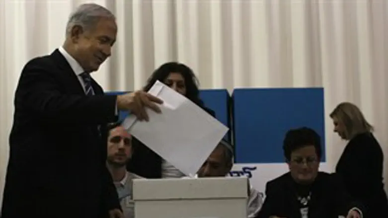 נתניהו מצביע בעד עצמו