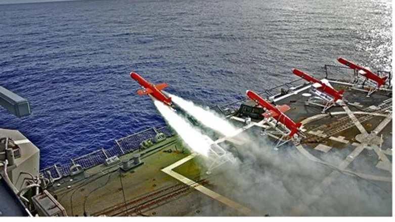 US drones take off from US ship