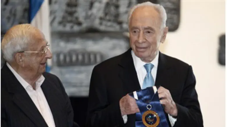 Former President Navon, current President Per