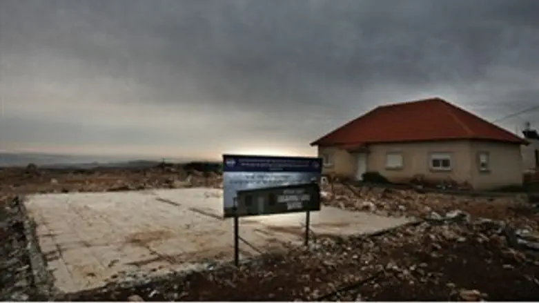 המקום בו עמד בית משפחת גוטמן במגרון