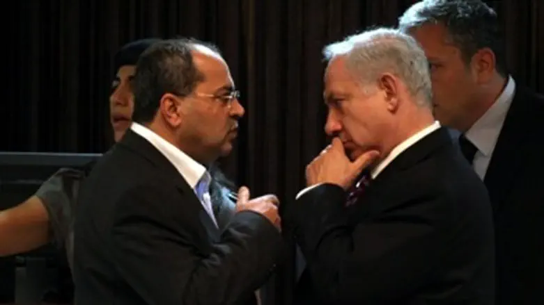Tibi and Netanyahu (file)