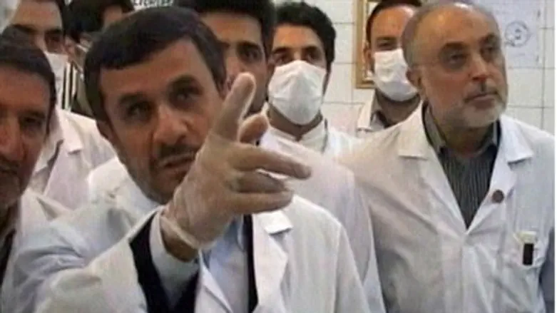 Iran's president at nuclear site.