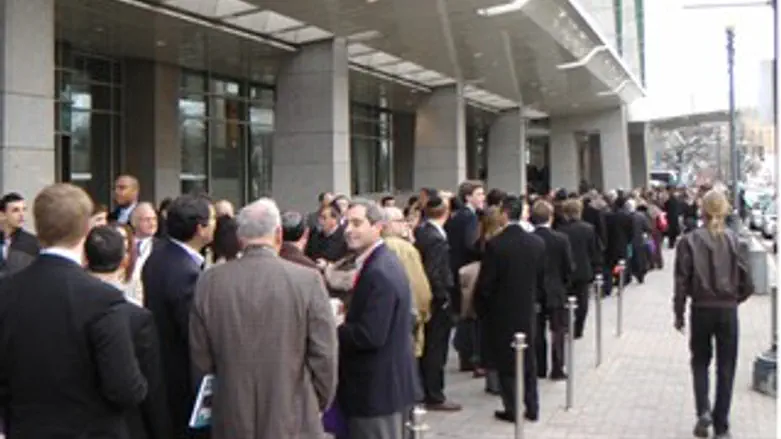 התור בכניסה לועידת איפאק