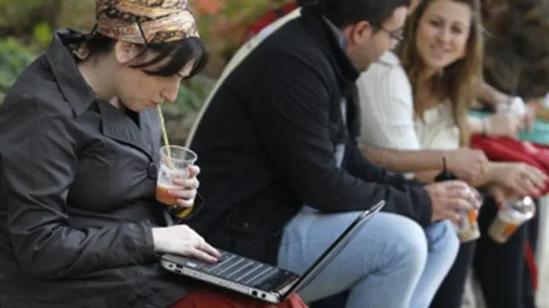 Students at Har Hatzofim (not connected to st