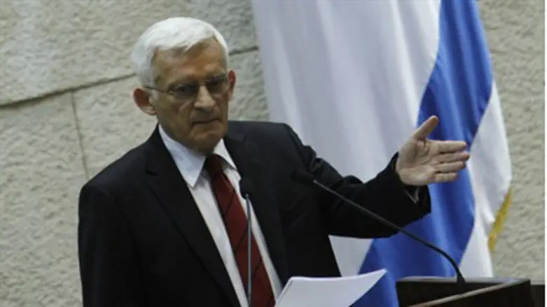 Jerzy Buzek in the Knesset